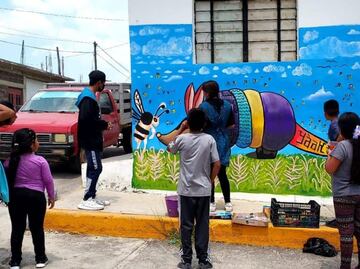 Realizan segundo Festival de Murales Comunitarios en Ñuú Kava, Oaxaca; buscan reivindicar la lengua tu´un savi