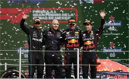 Checo Pérez queda tercero en el GP de México; el campeón fue Max Verstappen