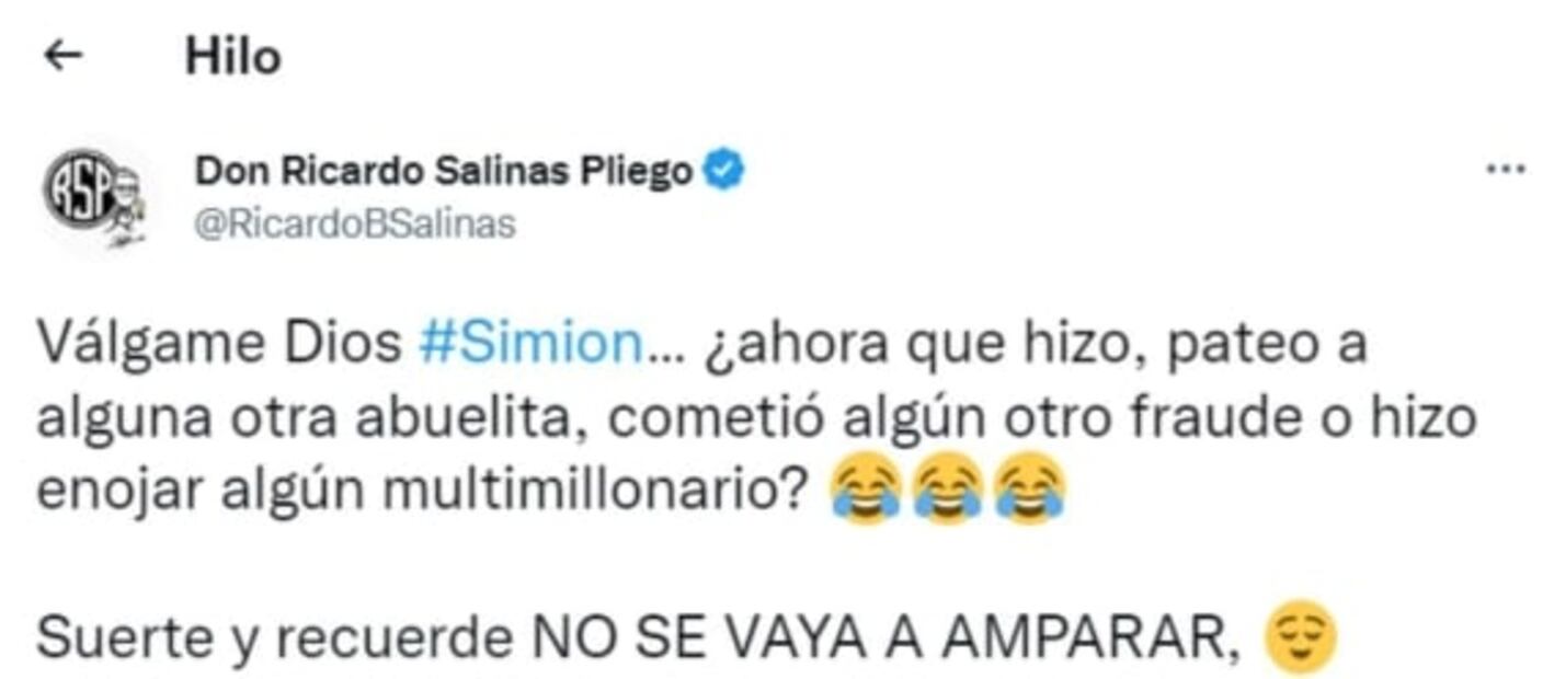"¿Pateó a alguna otra abuelita?"; Salinas Pliego se burla de Simón Levy por supuesto desalojo de su departamento en Polanco