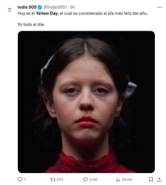 Memes de Yellow Day. Foto: Redes sociales