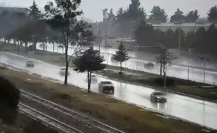 Reportan caída de aguanieve en Edomex