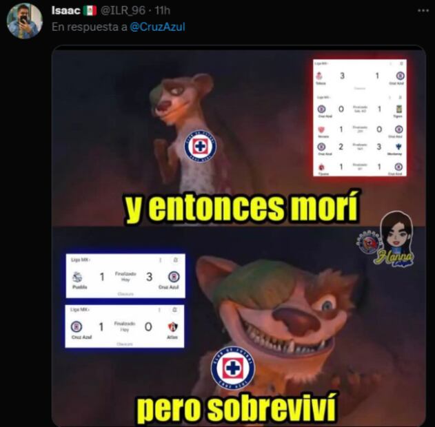 Cruz Azul y su afición festejan el segundo triunfo al hilo con los mejores memes