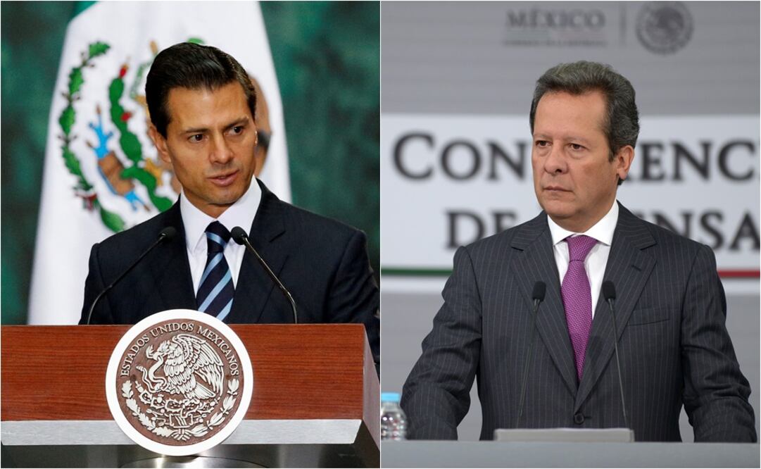 Enrique Peña Nieto, presidente de México y Eduardo Sánchez, Vocero del Gobierno Federal (ARCHIVO. EL UNIVERSAL)