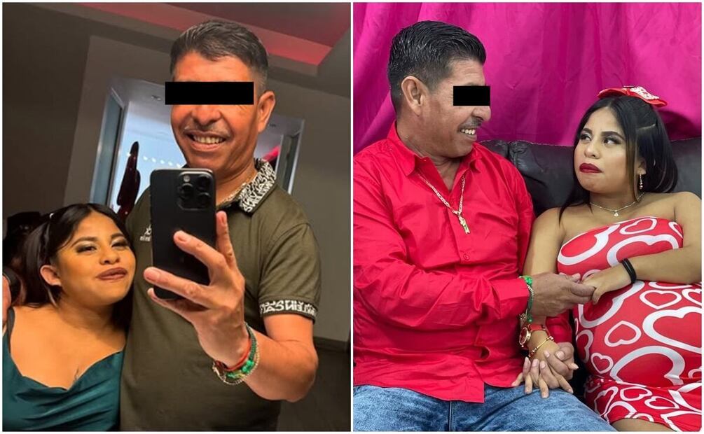 La pareja de la influencer es 24 años mayor que ella. Fotos: Redes Sociales