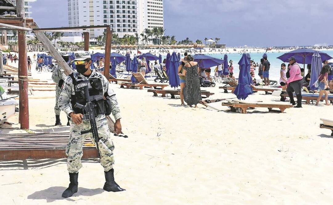 La Guardia Nacional se encargará de la protección al turismo, por lo que se planea desplegar a 550 agentes en esa tarea. Foto: Archivo/ EL UNIVERSAL