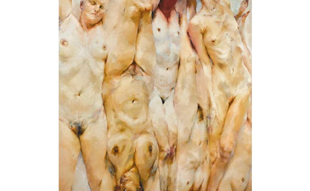 El óleo “Shift”, de la inglesa Jenny Saville, fue vendida al magnate chino Liu Yiqian por los 9.1 millones de dólares que marcaron nuevo récord para la artista. (FOTO: Sotheby's)