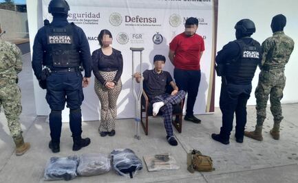 Detienen a 3 personas por asaltar gasolinería en Sinaloa; aseguran armas de fuego, dinero y un auto robado