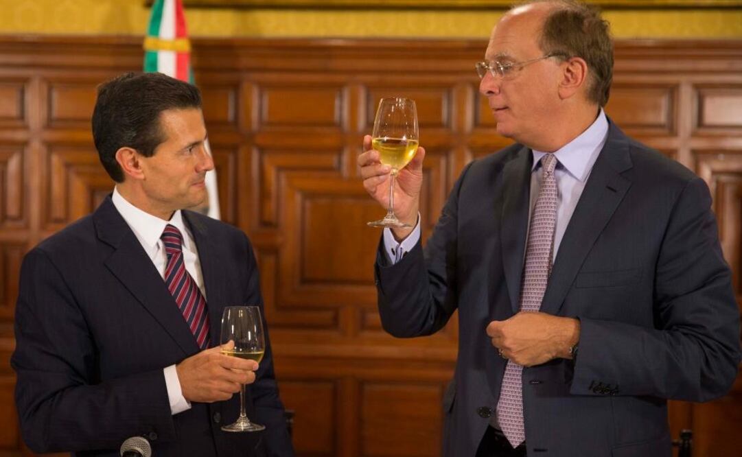Encuentro del presidente Peña Nieto con el Consejo Directivo de Blackrock. FOTO: Presidencia