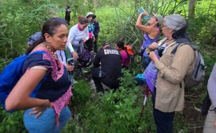 Localizan a grupo de turistas que se habían extraviado en monte de Yucatán