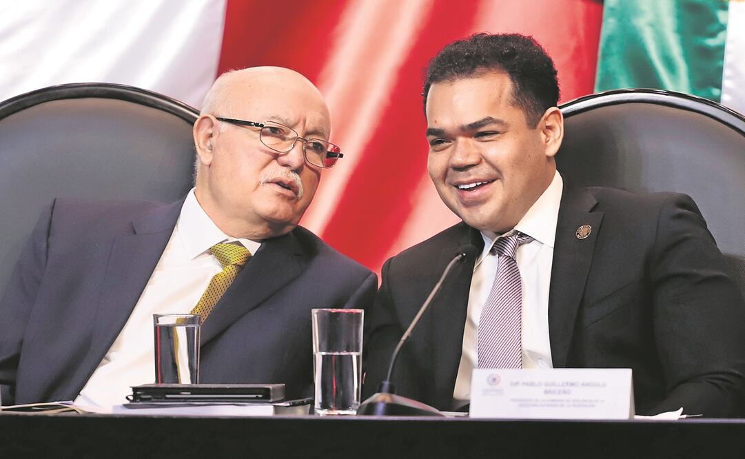 Desde Palacio Nacional se eligió a David Colmenares (izq.) por ser incondicional al Presidente, asegura diputado. Foto: Berenice Fregoso/ EL UNIVERSAL.