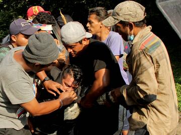 Hospitalizan a 5 agentes de la Guardia Nacional por agresiones de migrantes en Chiapas
