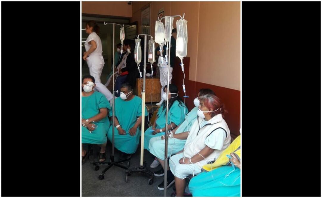 Como parte del protocolo de seguridad de Protección Civil se aisló a 40 derechohabientes y 25 trabajadores. Foto: Cortesía IMSS