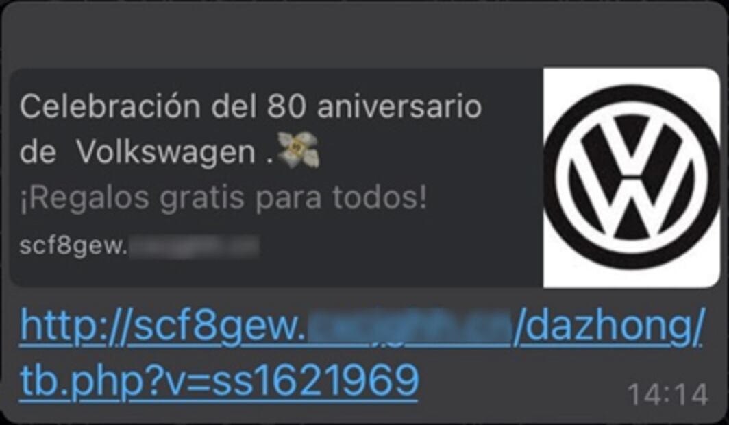 Nuevo engaño en WhatsApp. Te hacen creer que has ganado un premio para robarte 