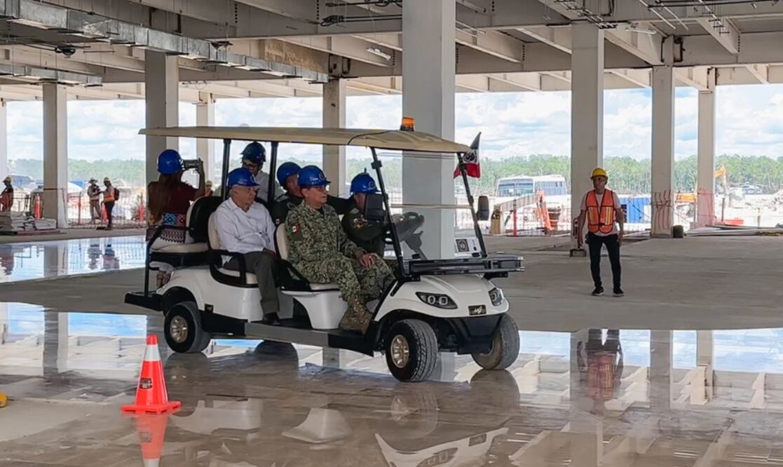 El presidente Andrés Manuel López Obrador informó este sábado que ya se trabaja en los acabados de la terminal del nuevo Aeropuerto Internacional de Tulum “Felipe Carrillo Puerto”. Foto: especial