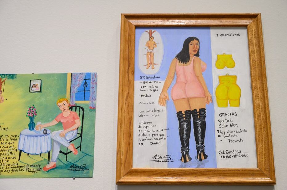 Recorrido por la exposición “Exvotos sobre la Diversidad en el Museo de la Ciudad de México. Fotos: Secretaría de Cultura de la Ciudad de México.