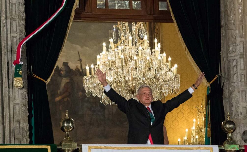 Andrés Manuel López Obrador encabezó su primer Grito de Independencia el pasado 15 de septiembre de 2019. Foto: Moisés Pablo/ Cuartoscuro