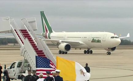Pope Francis arrives in the United States