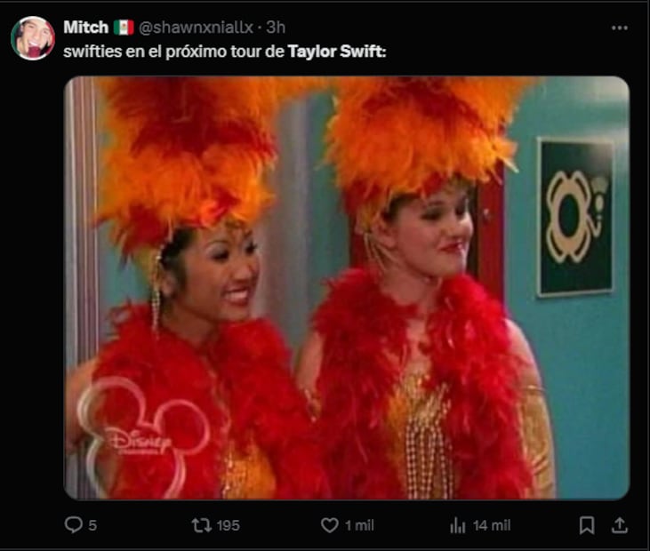 Decenas de swifties desataron una lluvia de memes. Fotos: Redes Sociales