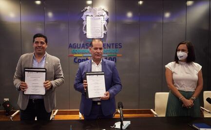 Firman convenio para rehabilitación del bordo Santa Elena en Aguascalientes 