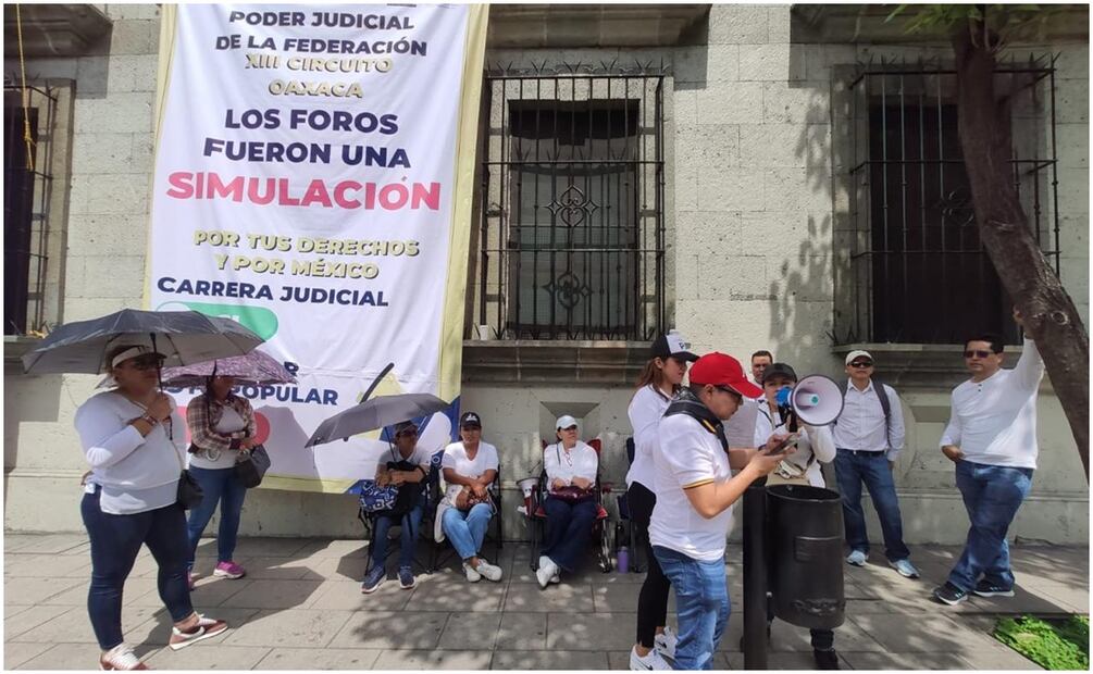 800 trabajadores de Oaxaca se suman al paro nacional del Poder Judicial contra reforma de AMLO. Foto: Mario Arturo Martínez / EL UNIVERSAL