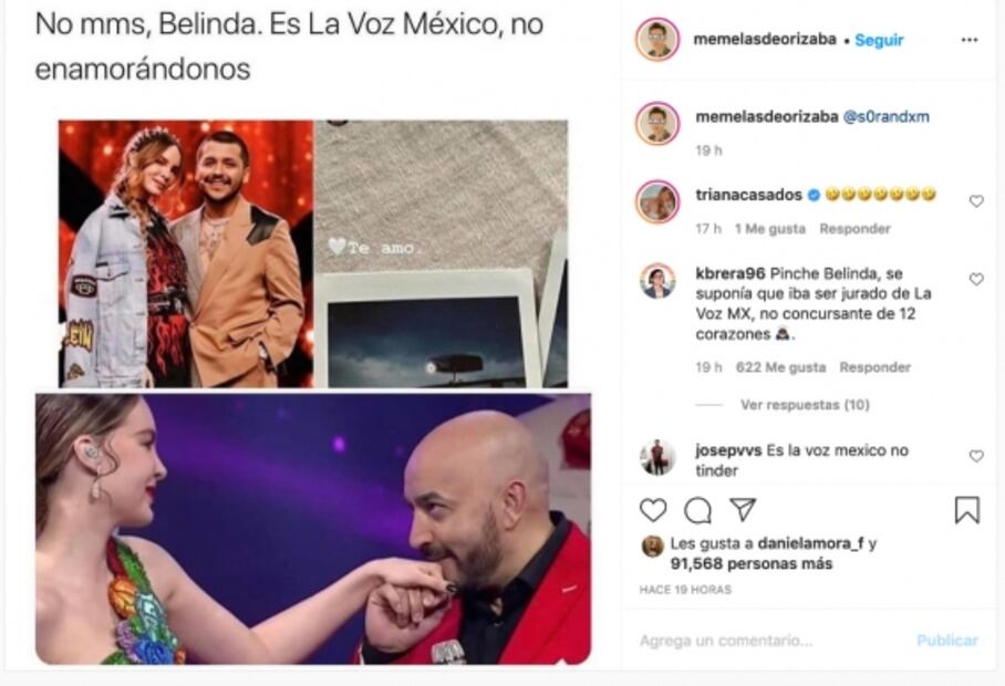 Estos son los mejores memes de la relación de Belinda y Christian Nodal 
