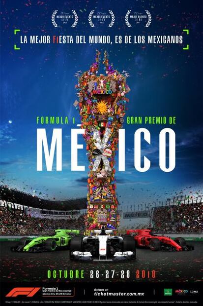 México gana por tercer año consecutivo como mejor evento de la F1