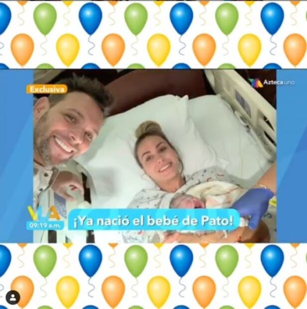 Nace el hijo de Odalys Ramírez y Pato Borghetti
