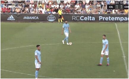 Néstor Araujo debutó con el Celta de Vigo