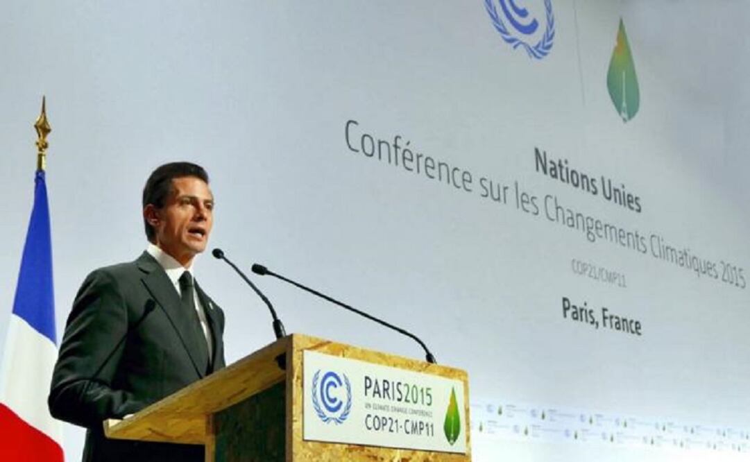 President Peña Nieto explained that in 2013 Mexico approved a tax to carbon for fuel fossils with higher emissions than natural gas, and that the country is working on the creation of a carbon market. (Photo: Taken from Facebook) 