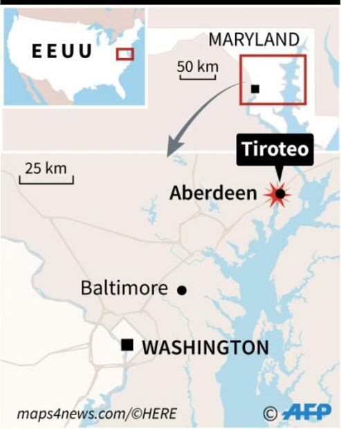 Policía de Maryland reporta al menos tres muertos tras tiroteo