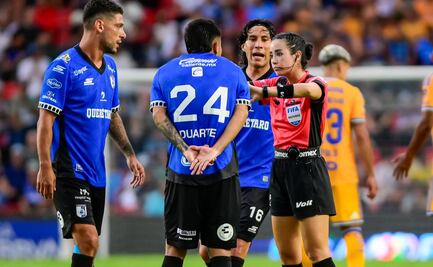Katia Itzel recibe fuerte balonazo en el rostro durante el Querétaro vs Tigres