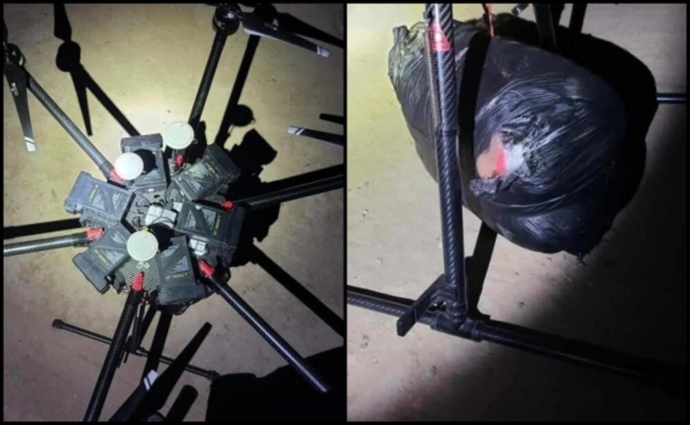 Patrulla fronteriza derriba dron enviado desde Sonora con 2.9 kilos de heroína en Arizona