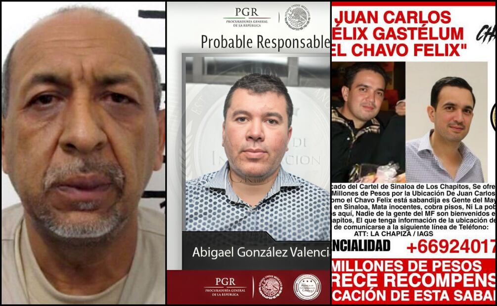 Los fugitivos más buscados por delitos violentos por Estados Unidos.