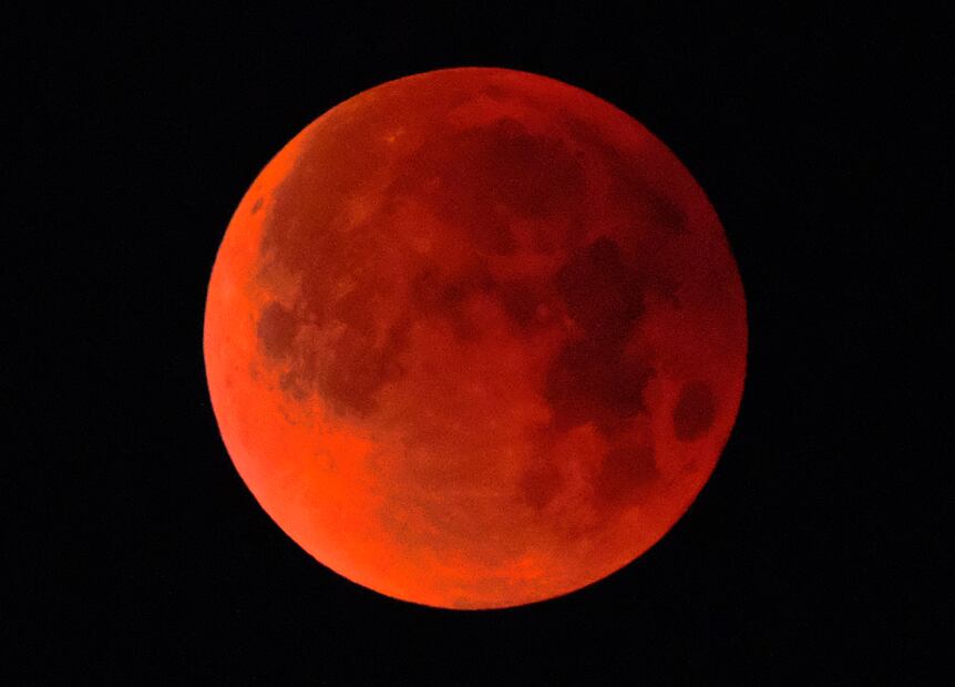 El eclipse Lunar. Foto: AP