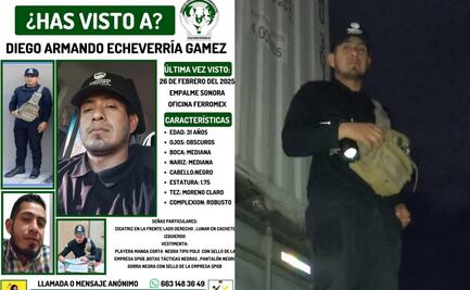 Localizan sin vida a trabajador de la Ferromex reportado como desaparecido en Sonora; fue encontrado en Loma Pesquera
