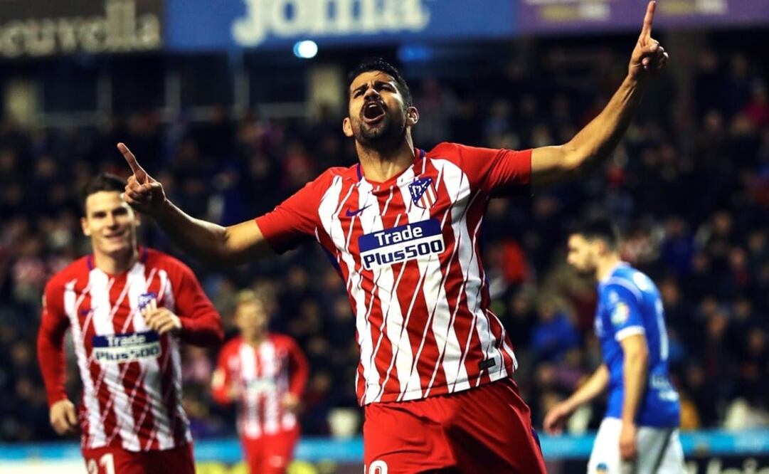 EFE. Diego Costa reapareció después de seis meses y anotó en la goleada del Atlético de Madrid