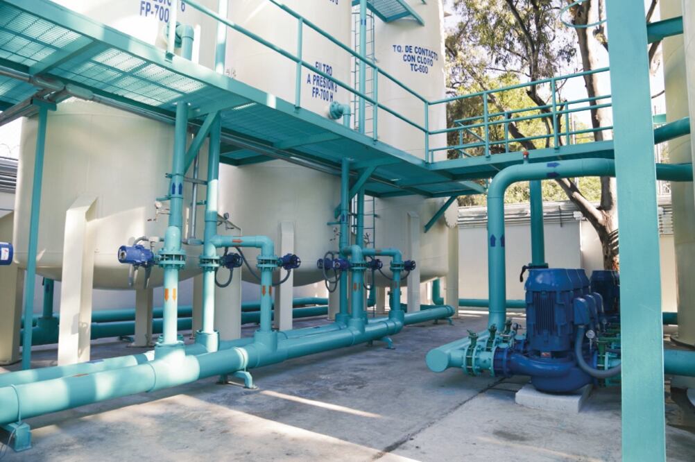 El pozo y la planta que se ubican en Avenida Tahel y calle Ruiz Cortines, administrará agua a las colonias Pensador Mexicano y Peñón de los Baños, las más afectadas por el desabasto (FOTOS: CORTESÍA)