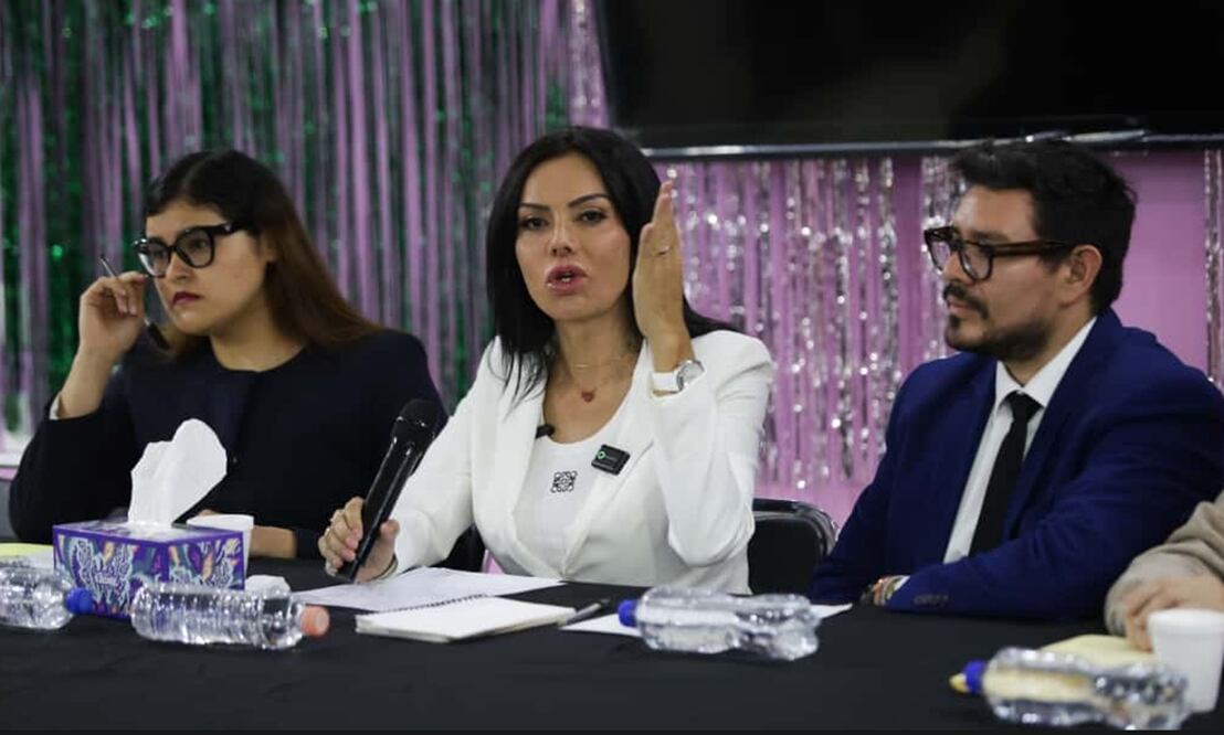 Diana Sánchez Barrios pidió a la Fiscalía General de Justicia de la Ciudad de México la detención de quienes ella señaló como las autoras intelectuales. Foto: Carlos Mejía/EL UNIVERSAL