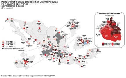 San Pedro y San Nicolás, con menor percepción de inseguridad del país