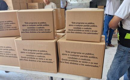 Morena exhiben entrega de despensas por parte del Ayuntamiento de Puebla