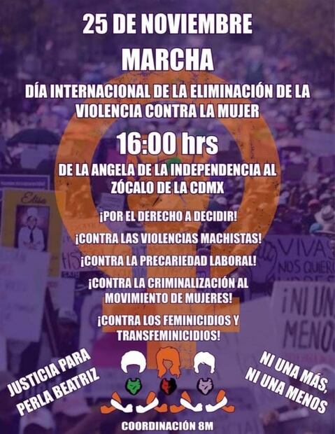 Esta es la ruta y hora de la marcha feminista por el 25N