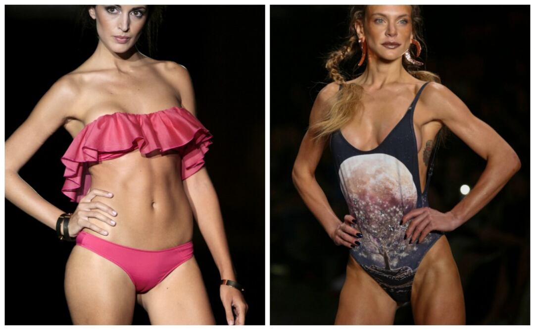 La moda de baño viene cargada de color. Los "flamenkini" y  los trajes completos regresan con fuerza. (Foto: Paco Campo/Sebastião Moreira)