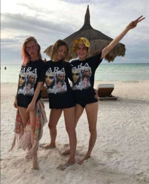 Cara Delevingne celebra cumpleaños en Yucatán