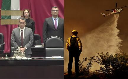 Diputados rinden minuto de silencio por víctimas de incendio en Los Ángeles; exprensan solidaridad a connacionales