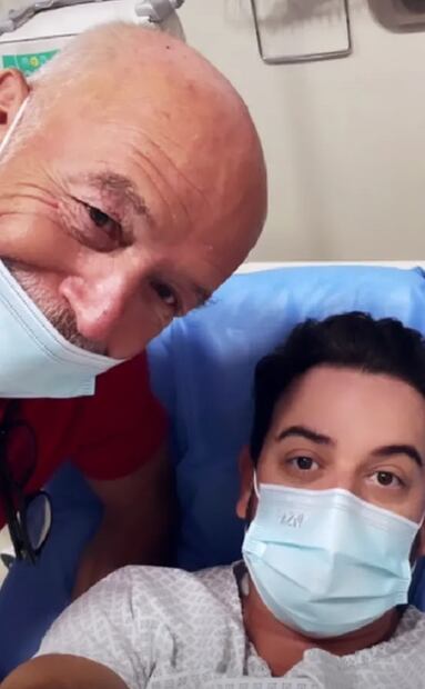 Mane de la Parra y su papá. Foto: Instagram oficial.