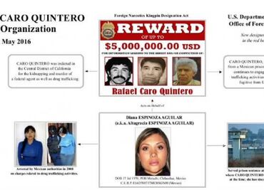 U.S. Treasury freezes assets of common-law wife of Caro Quintero