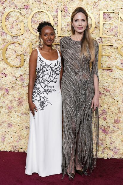 Zahara Jolie y Angelina Jolie. Foto: Jordan Strauss/Invision/AP