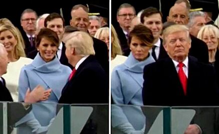La sonrisa forzada de Melania a Donald Trump inunda las redes