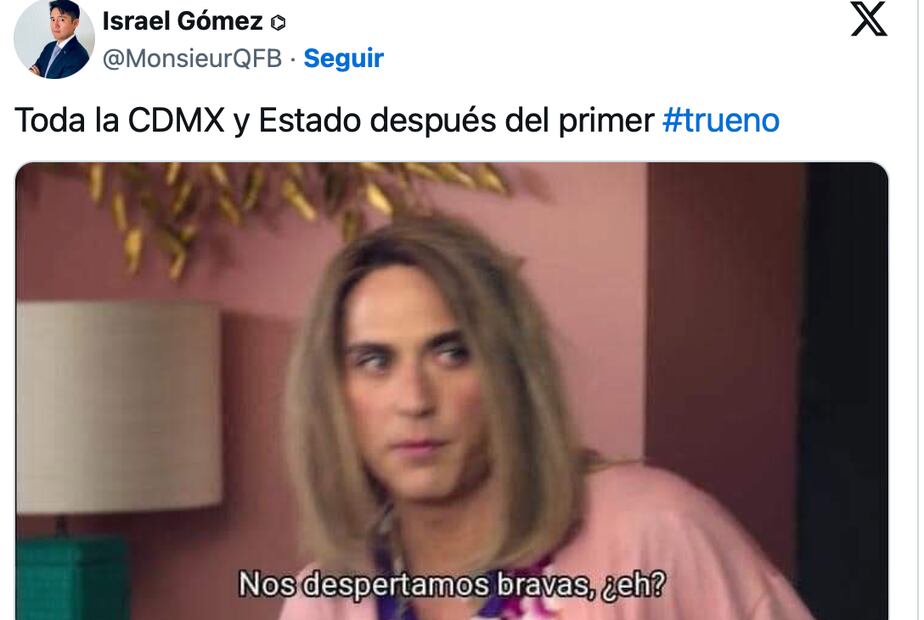 Memes tormenta eléctrica. Foto: Captura de pantalla