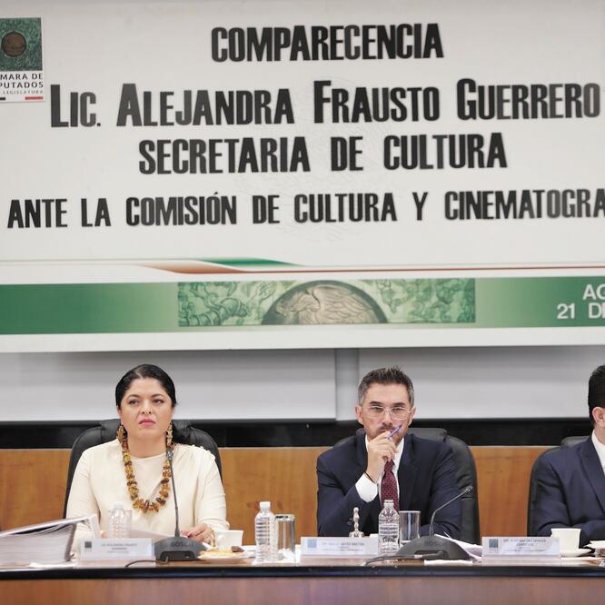 La semana pasada, en el marco de la comparecencia de la secretaria de Cultura, Alejandra Frausto , la diputada Inés Parra acusó a Sergio Mayer de cobrar moches. ARCHIVO EL UNIVERSAL